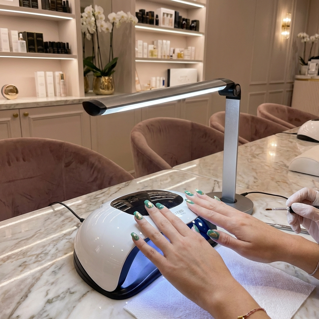 Gel nail polish application